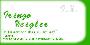 iringo weigler business card